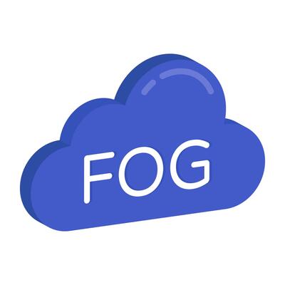 Modem design icon fog