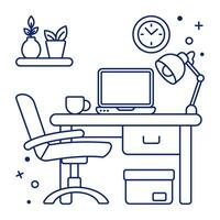 Premium download icon of workroom vector