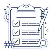 Perfect design icon of list management vector