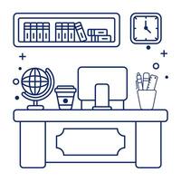 Perfect design icon of workstation vector