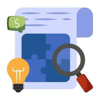 icono de diseño moderno de resolución de problemas vector