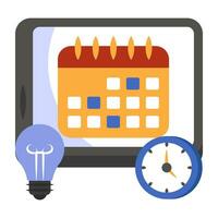 icono de diseño perfecto de horario vector