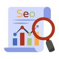 Modern design icon of seo analysis vector