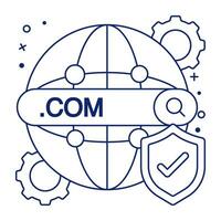 An icon design of web domain vector