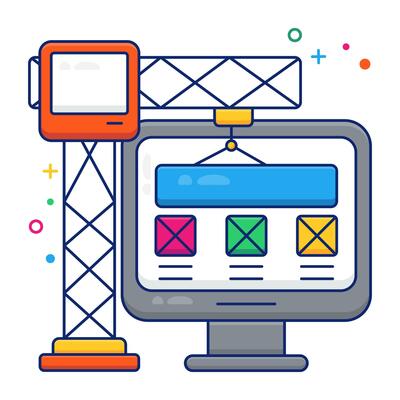 A premium download vector of web wireframe