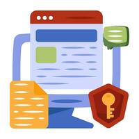 Modern design icon of web access vector