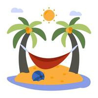 Trendy design icon of island vector