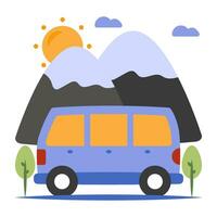 un único diseño icono de la carretera transporte vector