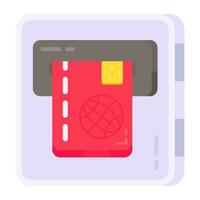 Perfect design icon of atm withdrawal vector