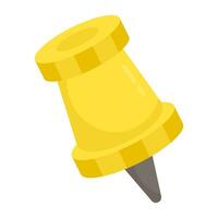 A perfect design icon of pushpin vector