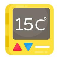 A creative design icon of thermostat vector