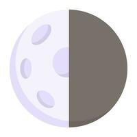 A trendy design icon of moon eclipse vector