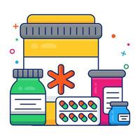 A unique design icon of medicines vector