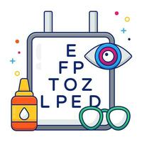 Modern design icon of eye test vector