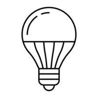 Modern design icon of lightbulb vector