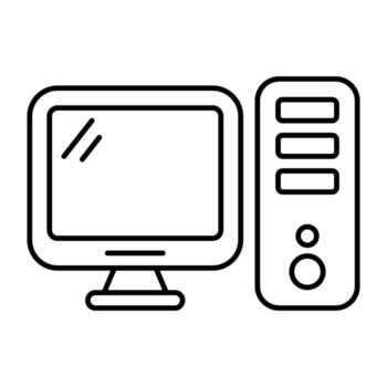 An icon design of computer vector