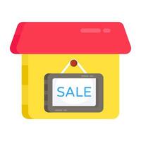 Creative design icon of home for sale vector