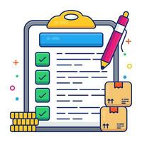 Perfect design icon of logistic list vector