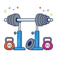 A trendy vector design of dumbbells