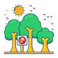 A perfect design icon of trees vector