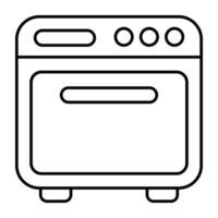 Editable design icon of cooking range vector