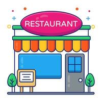 An icon design of fast food shop vector