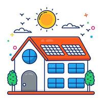 Vector design of solar home