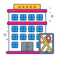 An icon design of fast food shop vector