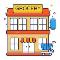 A unique design icon of online grocery shopping vector