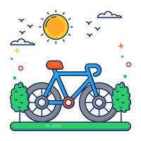 Vector design of cycle, flat icon