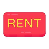 Premium download icon of rent board vector