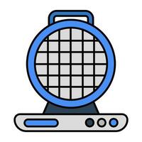 A creative design icon of waffle maker vector