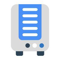 An icon design of electric heater vector