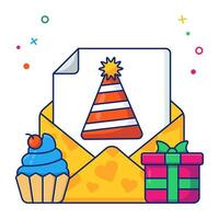 Unique design icon of party invitation vector