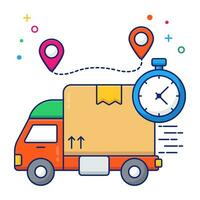 Perfect design icon of delivery time vector