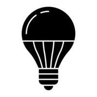 Modern design icon of lightbulb vector