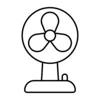 A modern design icon of table fan vector