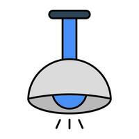A modern design icon of ceiling lamp vector