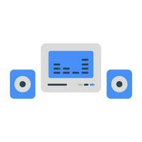 Modern design icon of audio sound system vector