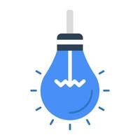 A modern design icon of hanging bulb vector