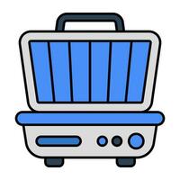 A unique design icon of sandwich maker vector