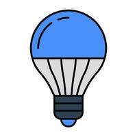 Modern design icon of lightbulb vector