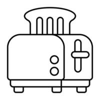A unique design icon of toaster vector