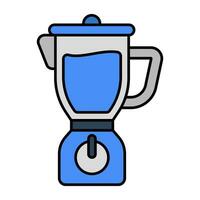 Conceptual flat design icon of juicer vector