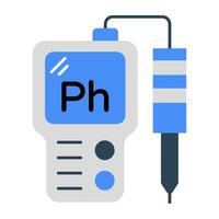 A unique design icon of ph meter vector