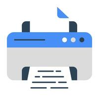 A perfect design icon of printer vector