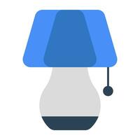 A modern design icon of table lamp vector