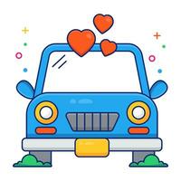 Modem design icon of love transport vector