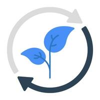 Unique design icon of eco refresh vector