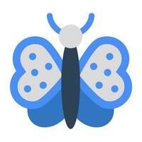 An icon design of butterfly vector